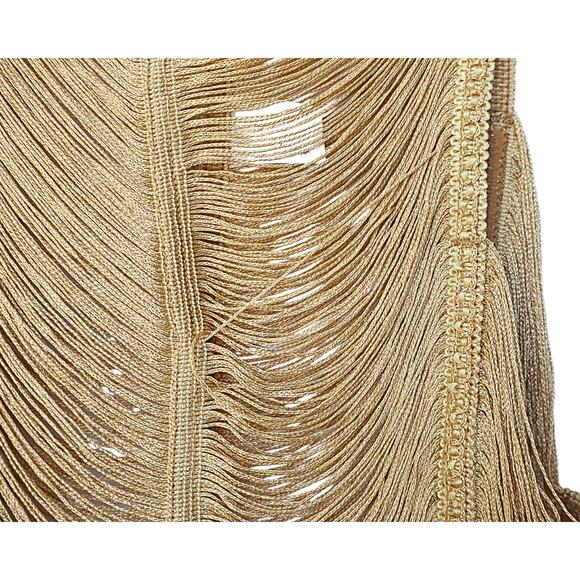 Handmade Raffia Dress - Gold - O/S - Picture 3 of 3
